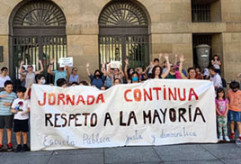 Un colegio de Pamplona gana a Gimeno en los tribunales y mantendrá la jornada continua